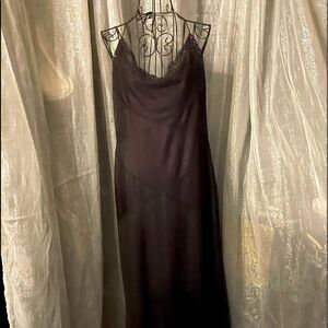 Laundry by shelli purple & black draped formal gown/dress sz10 nwt